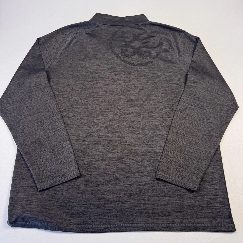 G/FORE Pullover Mens XL Gray 1/4 Zip Long Sleeve Performance Golf Shirt Top
